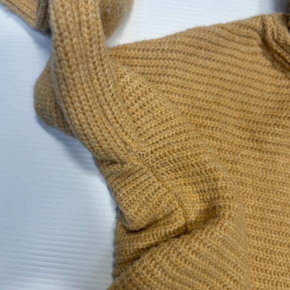 Pilcro Anthropologie Cowl Neck Tunic Sweater Honey Beige Women’s Small Neutral - Picture 14 of 16